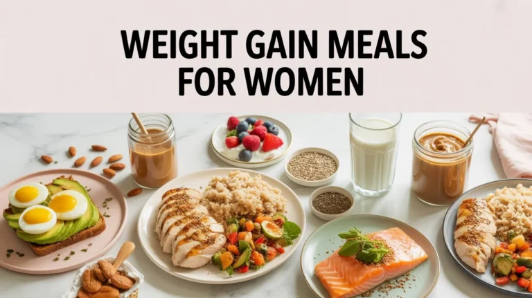 Weight gain meals for women