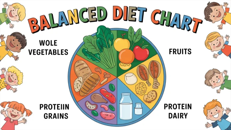 Balanced Diet Chart for School Project